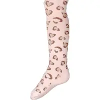 Ewers Kindermaillot Off-white met beige Wildlifeprintt in vorm van hartjes - 98/104