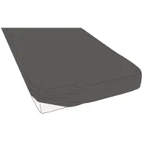 Kayori Topper Hoeslaken Shizu Antracite (Percal)-100 x 200 cm
