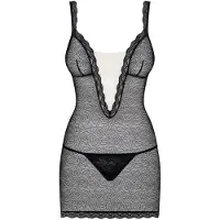 Obsessive Luipaard Patroon Nachtjurk Transparant