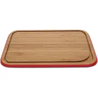 Pebbly Snijplank - XL - Bamboe - Rood