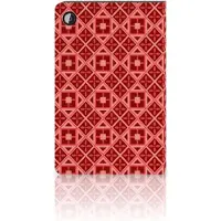 B2Ctelecom Samsung Galaxy Tab A8 2021/2022 Tablet Hoes Batik Rood