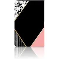 B2Ctelecom Samsung Galaxy Tab A8 2021/2022 Tablet Beschermhoes Zwart Roze Vormen
