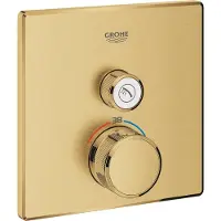 GROHE Opbouwdeel Grohtherm Smartcontrol Douche T, Vierkant Cool Sunrise Geborsteld