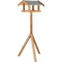 Esschert Design Voederhuisje Voedertafel op voet - Rechthoek - - FB566 - Vogelvoederhuisje voor Vogels