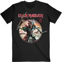 Black Pink T-Shirt Iron Maiden Eddie Warrior Circle Noir