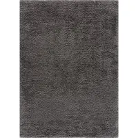 Muratap Porto soft fluffy vloerkleed hoogpolig effen donker 200x290 cm
