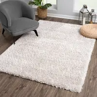 Muratap Porto soft fluffy vloerkleed hoogpolig effen licht 80x150 cm