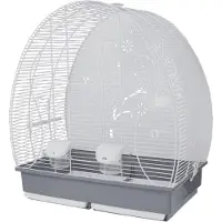 Voltrega vogelkooi 673 wit / grijs 62x35,5x67 cm
