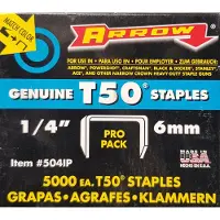 Arrow nieten voor tacker. T50 1-4 6mm, Pro Pack 5000 stuks