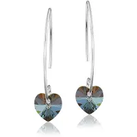 Montebello Oorbellen Liv HZ35 - Swarovski Hart - 925 Zilver Gerhod. - Ø10mm - 35mm