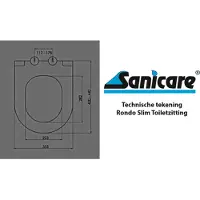 Sanicare Rondo slim toiletzitting