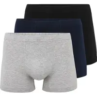 Schiesser Boxershorts navy / grijs gemêleerd / zwart