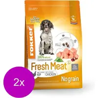 Fokker Plus Fresh Meat Kip&Aardappel - Hondenvoer - 2 x 2.5 kg