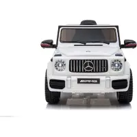 Mercedes-Benz Elektrische Kinderauto G63 AMG Wit 12V Met Afstandsbediening
