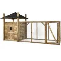Voldux Hooiberg Loes XL - Kippenhok - Naturel - 462x175x225 cm