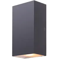 LumenXL 2-lichts buitenwandlamp Cole - zwart