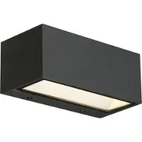 LumenXL Buitenwandlamp Kai - zwart met geïntegreerde LED