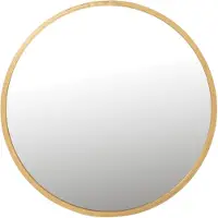 J-Line Mirror mona round iron/glass gold large