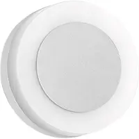 Brumberg 10030 LED buitenwandlamp, rond, wit, wit / opaal, Hal, Aluminium