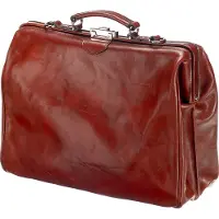 Mutsaers The Classic Aktetas 15.6'' kastanje schoudertas heren