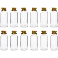 Party Deco Glazen flesjes met kurk (12 stuks)
