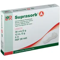 Lohmann & Rauscher Suprasorb A Calciumalginaat Wondtampon 30 cm 20445 5 St Compressen