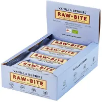 Rawbite RAW Bite Biologische Vanille Bessen Repen 12x50 g Reep