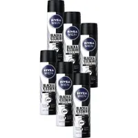 Nivea Deodorant Deospray Invisible Black And White Original Voordeelverpakking 6x100ml