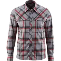 Maier Sports Functionele blouse grijs/rood - 54% | Maat: 54 | Heren