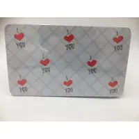 Kesper 31260 Ontbijtplankjes, set van 2, I Love You, Melamine