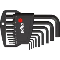 Wiha Inbus Haakse schroevendraaierset 1.5 mm, 2 mm, 2.5 mm, 3 mm, 4 mm, 5 mm, 6 mm, 8 mm, 10 mm 9-delig