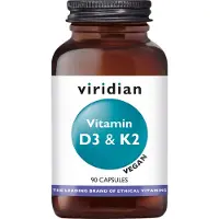Viridian Vitamine D3 & K2 (90 Capsules) - vitamine-d3