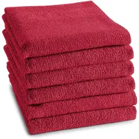 DDDDD keukendoek Logo - 50x55 cm - Red - 6 stuks