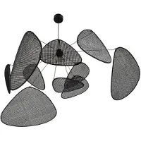Market Set Hanglampe , Screen XL, dimbare, Zwart, Woonkamer, Hout, Designer