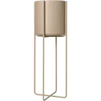 Blomus Kena pot op poten M h80,5 cm Ø29 cm Nomad (beige)
