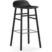 Normann Copenhagen Barstoel Form Black Oak 75 cm Black