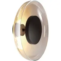 Marset Wandlampe , Aura Plus, dimbare, Grijs, Woonkamer, Glas, Designer