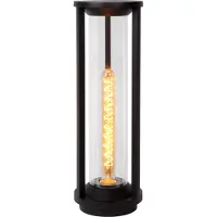 Lucide CADIX - Sokkellamp - Ø 16 cm - 1xE27 - IP65 - Zwart