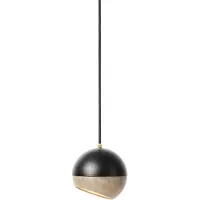 MATER Hanglampe , Ray S, dimbare, Zwart, Woonkamer, Hout, Designer