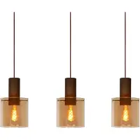 Lucide Hanglamp Toledo 3-lichts amber glas