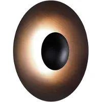 Marset Wandlampe , Ginger 32 C, dimbare, Roestbruin, Woonkamer, Metaal, Designer
