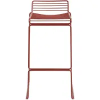 HAY Barstoel Hee Bar Stool Sled Base H75 Standard Glider Rust Powder Coated Steel