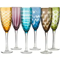 Pols Potten Champagneglas Cuttings Multi (Set van 6)