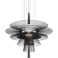 Forestier Hanglampe , Gravity 1, Zwart, Keuken, Metaal, Designer