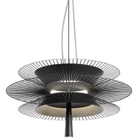 Forestier Hanglampe , Gravity 2, Zwart, Keuken, Metaal, Designer