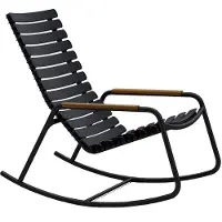 Houe Schommelstoel Reclips Rocking Chair Bamboo Black