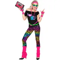 Widmann Dames disco outfit I love the 80's