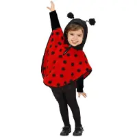 Widmann Poncho lieveheersbeestje kinderen