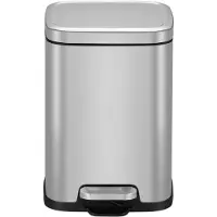 EKO - Stella pedaalemmer 6 liter - Stainless steel - mat RVS - Prullenbak