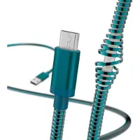 Hama Oplaad-/gegevenskabel Metall Micro-USB 1,5 M Blauw